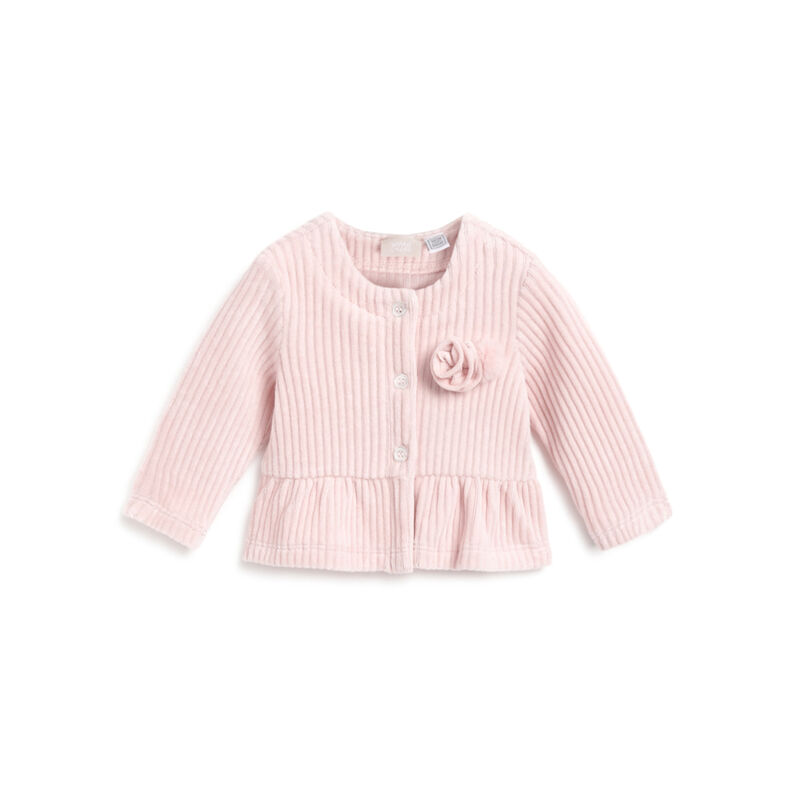 Girls Light Pink Solid Sweatshirt image number 0